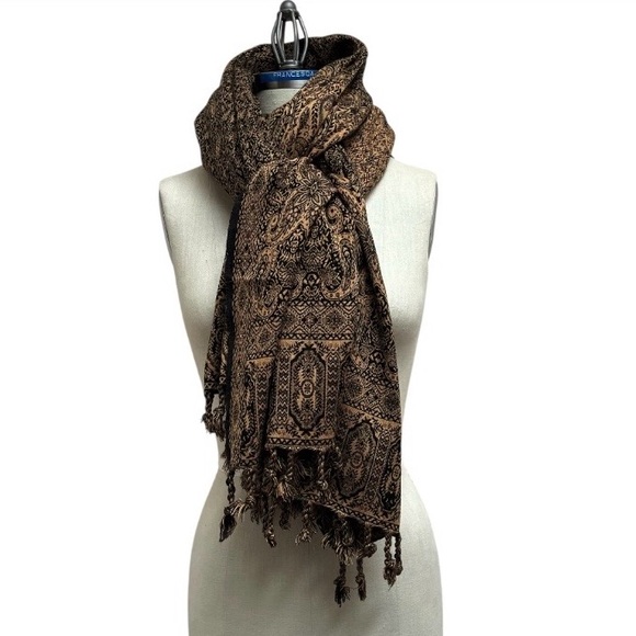 Unbranded Accessories - Unbranded Large Paisley Floral Scarf Shoulder Wrap